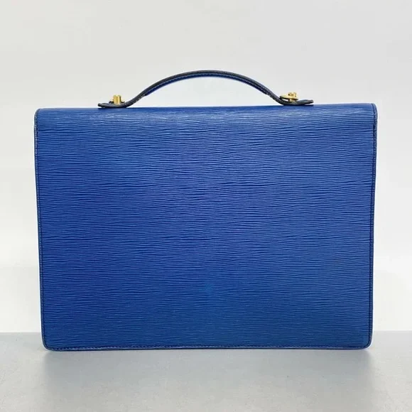 Authentic Louis Vuitton Epi Blue leather Porte documents briefcase unisex - Picture 10 of 12
